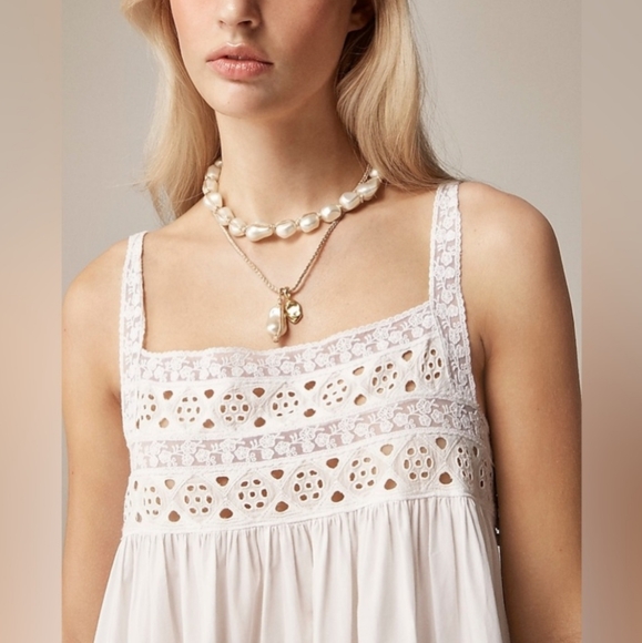 NWOT J.Crew Athena Dress In Cotton Poplin - Picture 2 of 5